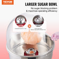 Electric Cotton Candy Machine 1000W Red Stainless Steel