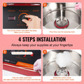 Electric Cotton Candy Machine 1000W Red Stainless Steel