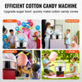 Electric Cotton Candy Machine 1000W Red Stainless Steel