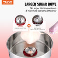 Cotton Candy Machine 1000W Floss Maker Stainless Steel Red