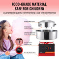 Cotton Candy Machine 1000W Floss Maker Stainless Steel Red