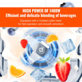 Professional Blender with Shield, Commercial Countertop Blenders, 2L Jar Blender Combo, Stainless Steel 9 Speed & 5 Functions Blender, for Shakes, Smoothies, Peree, and Crush Ice, Black