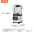 Professional Blender 2L Stainless Steel 9 Speed 5 Function White