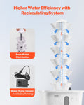 Hydroponic Tower 30 Pods 6 Tiers Indoor Herb Garden Water Pump Timer