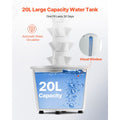 Hydroponic Growing System with Grow Light 30 Pods Hydroponic Tower Garden