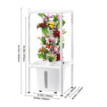 Hydroponic Growing System with Grow Light 30 Pods Hydroponic Tower Garden