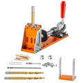 30 Pcs Pocket Hole Jig Kit Adjustable Step Drills Bits Carpentry