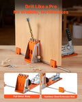 Pocket Hole Jig Kit 12.7-38.1mm Adjustable Woodworking System
