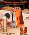 Pocket Hole Jig Kit 12.7-38.1mm Adjustable Woodworking System