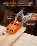 Pocket Hole Jig Kit 12.7-38.1mm Adjustable Woodworking System