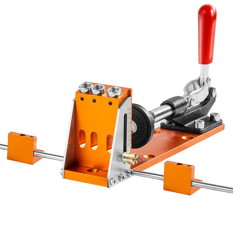 Pocket Hole Jig Kit 34Pc Woodworking System C-Clamp Drill Bits