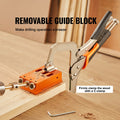 Pocket Hole Jig Kit 34Pc Woodworking System C-Clamp Drill Bits