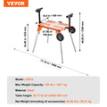 Mitre Saw Stand Tabletop Wheels 330kg Load Capacity Adjustable