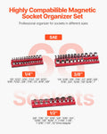 Magnetic Socket Organizer 3PC Set 1/4