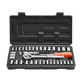 Socket Set 39 Piece SAE Metric 9.5mm 6.4mm Drive CR-V Steel