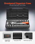Socket Set 39 Piece SAE Metric 9.5mm 6.4mm Drive CR-V Steel