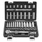 Socket Set 44 Piece 9.5mm SAE Metric Deep Shallow CR-V Alloy Steel