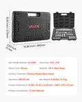 Socket Set 69pc SAE Metric Deep Standard CR-V Alloy Steel Case