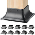 Post Base 101.6x101.6mm 10Pcs Steel Bracket Deck Porch Handrail