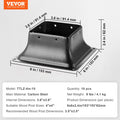 Post Base 101.6x101.6mm 10Pcs Steel Bracket Deck Porch Handrail