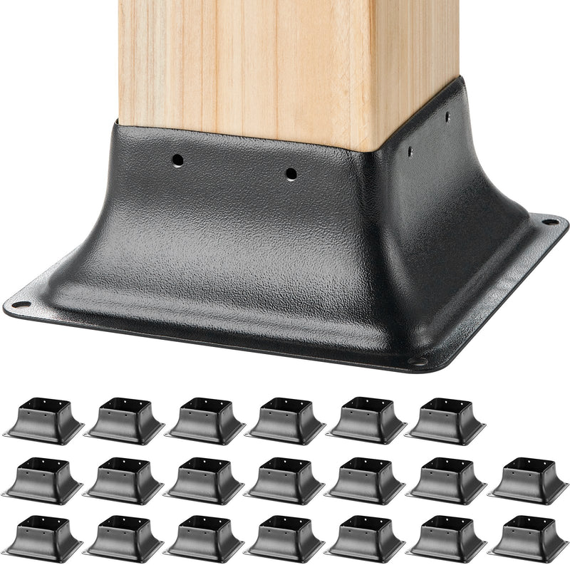 Post Base 20Pcs 101.6x101.6mm Steel Deck Railing Support Bracket