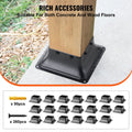 Post Base 20Pcs 101.6x101.6mm Steel Deck Railing Support Bracket