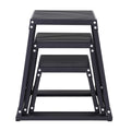 Plyometric Jump Boxes, 12/18/24 Inch Plyo Box, Platform and Jumping Agility Box, Anti-Slip Fitness Exercise Step Up Box Set for Home Gym Training, Conditioning Strength Training, Black