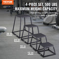 Plyometric Jump Box 12/18/24/30 Inch Anti-Slip Black Fitness