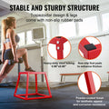 Plyometric Jump Box 12/18/24 Inch Anti-Slip Red Home Gym Set