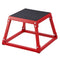 Plyometric Jump Box 12 Inch Steel Anti-Slip Home Gym Red
