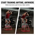 Plyometric Jump Box 12 Inch Steel Anti-Slip Home Gym Red