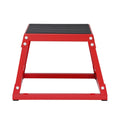 Plyometric Jump Box 12 Inch Steel Anti-Slip Home Gym Red