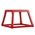 Plyometric Jump Box 12 Inch Steel Anti-Slip Home Gym Red