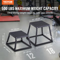 Plyometric Jump Box 12 Inch Steel Anti-Slip Home Gym Training