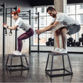 Plyometric Jump Box 18 Inch Steel Anti-Slip Home Gym Training