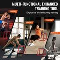 Plyometric Jump Box 18 Inch Steel Anti-Slip Red Home Gym