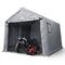 Portable Storage Shelter 7x12ft Garage Shed Zipper Door