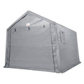 Portable Storage Shelter 7x12ft Garage Shed Zipper Door