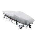 Boat Cover 600D Waterproof 17-19 ft Boat Cover V-Hull Tri-Hull Runabout