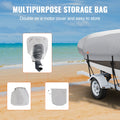 Boat Cover 600D Waterproof 17-19ft V-Hull Tri-Hull Runabout