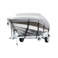 Boat Cover 600D Waterproof 23-24ft V-Hull Tri-Hull Runabout