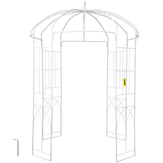 Garden Arbor 9ft High 6.6ft Wide Wrought Iron Wedding Arch Trellis