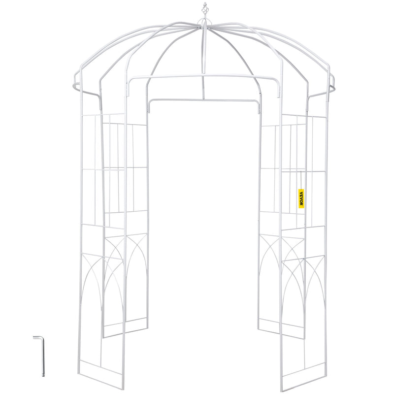 Garden Arbor 9ft High 6.6ft Wide Wrought Iron Wedding Arch Trellis