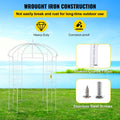 Garden Arbor 9ft High 6.6ft Wide Wrought Iron Wedding Arch Trellis