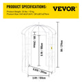 Garden Arbor 9ft High 6.6ft Wide Wrought Iron Wedding Arch Trellis