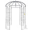 Birdcage Garden Arbor 2.44m High Wrought Iron Wedding Arch Trellis Black