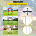 Birdcage Garden Arbor 2.44m High Wrought Iron Wedding Arch Trellis Black