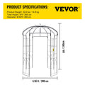 Birdcage Garden Arbor 2.44m High Wrought Iron Wedding Arch Trellis Black