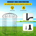 Garden Arbor 9ft High 6.6ft Wide Wrought Iron Wedding Arch Trellis