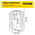 Garden Arbor 9ft High 6.6ft Wide Wrought Iron Wedding Arch Trellis